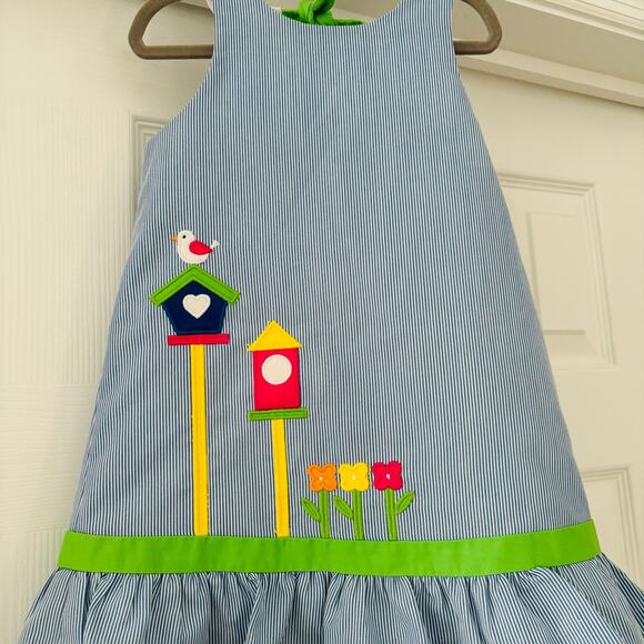 Florence Eiseman Birdhouse Appliqué Dress with Mini Purse Set Size 3T NWT - Picture 1 of 10